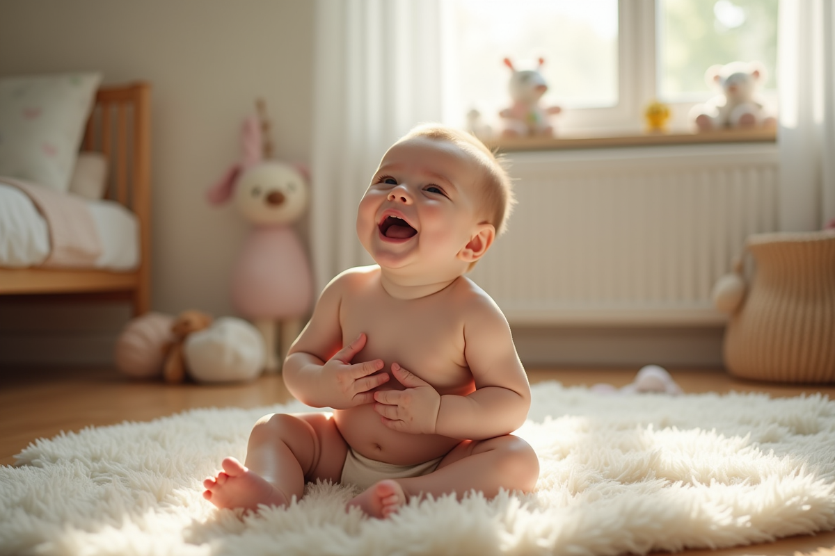 bébé chatouilles