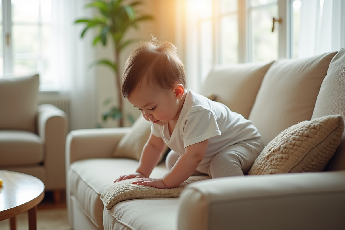 bébé canapé